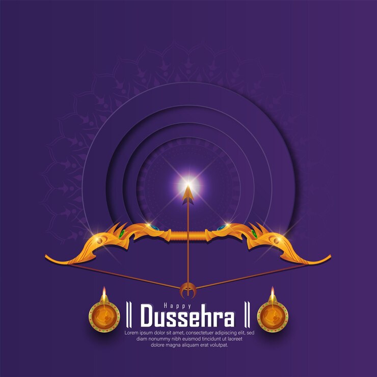 ilustração abstrata de dussehra. vetor
