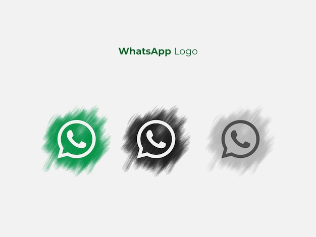 Vetor ilustração artística do ícone do whatsapp