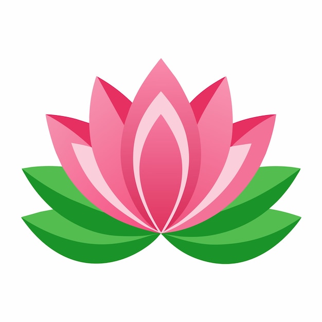 Ilustração artística vetorial da flor de lótus 21
