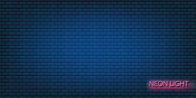 Ilustração azul da textura da parede de tijolo de Drak usando-se como o fundo e o papel de parede com espaço da cópia.
