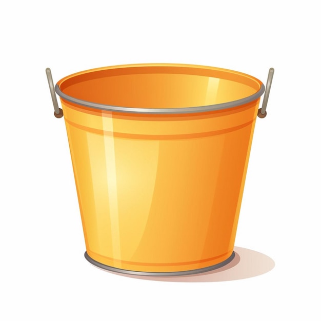 Ilustração balde vetor design objeto isolado plástico ícone recipiente equipamento vazio