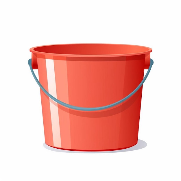 ilustração balde vetor design objeto isolado plástico ícone recipiente equipamento vazio