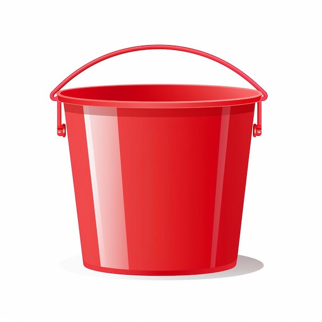 ilustração balde vetor design objeto isolado plástico ícone recipiente equipamento vazio