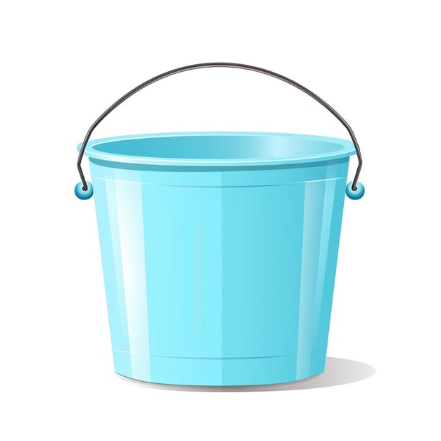 ilustração balde vetor design objeto isolado plástico ícone recipiente equipamento vazio