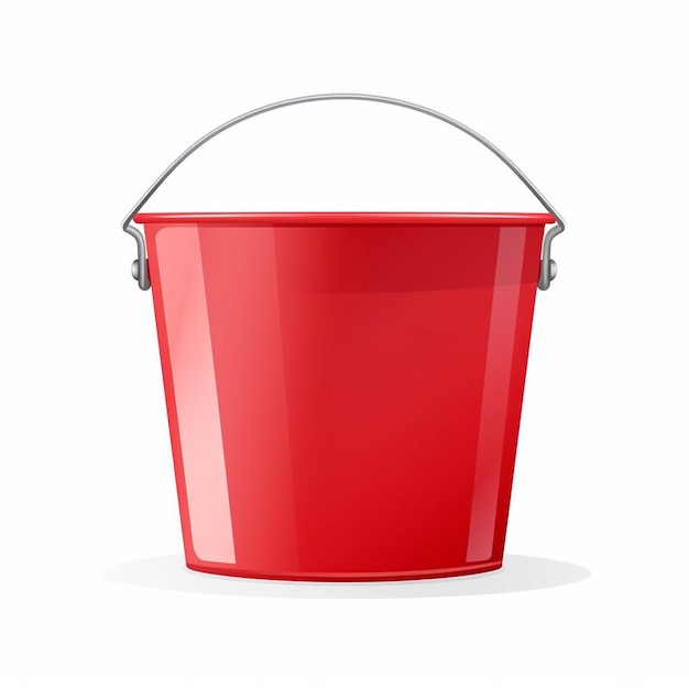 ilustração balde vetor design objeto isolado plástico ícone recipiente equipamento vazio