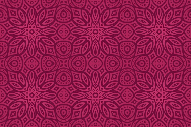 Ilustração bonita com padrão sem emenda de azulejo rosa abstrato