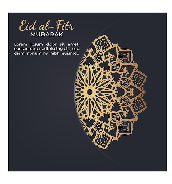Ilustração comemorativa de eid mubarak