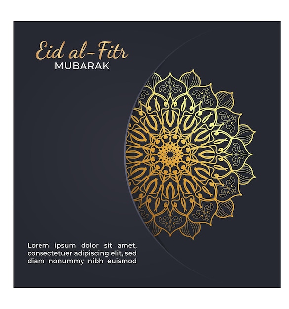 Vetor ilustração comemorativa de eid mubarak