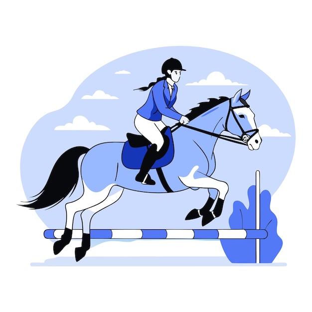 Ilustração Conceito de cavalo