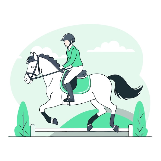 Ilustração Conceito de cavalo