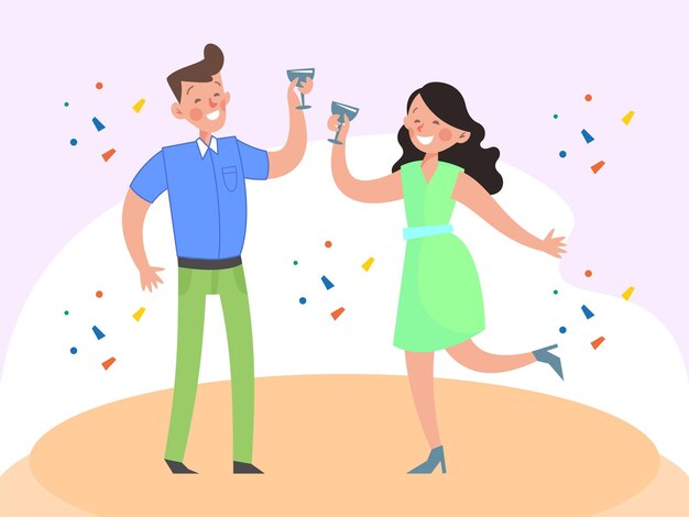 Ilustração conceitual de Cheers Echo elegante e bonita