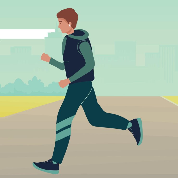 Vetor ilustração corrida matinal