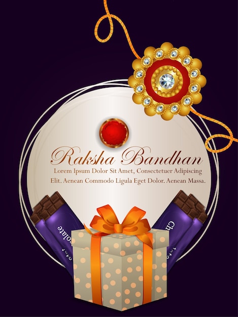 Ilustração criativa de feliz fundo de celebração raksha bandhan