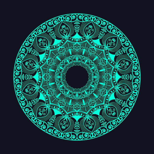 Ilustração criativa mandala de luxo