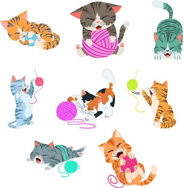 Vetor ilustração cute cat 1