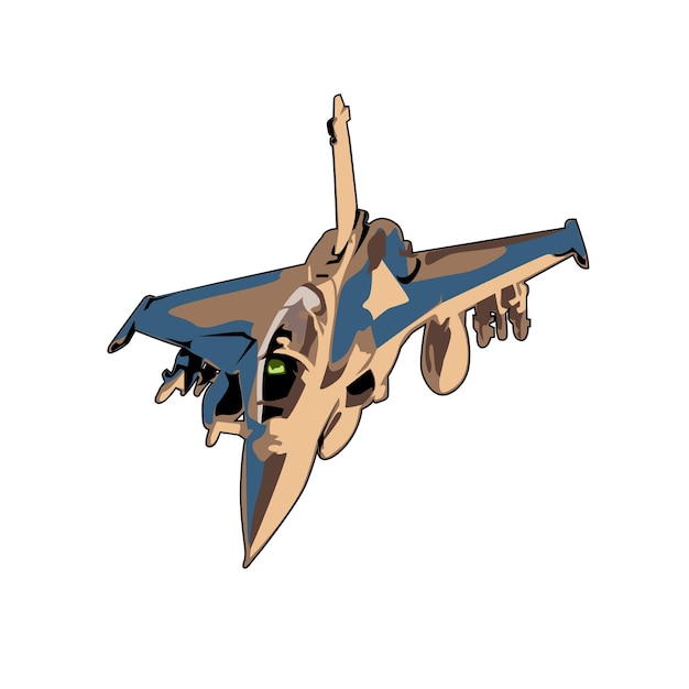 Ilustração da aeronave rafale