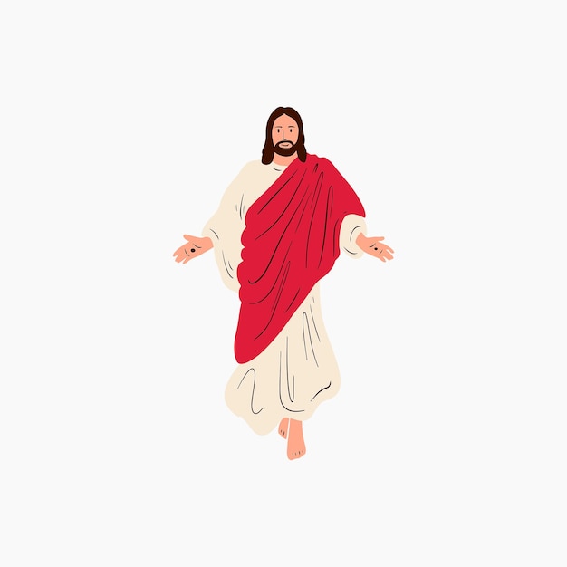 Vetor ilustração da ascensão de jesus