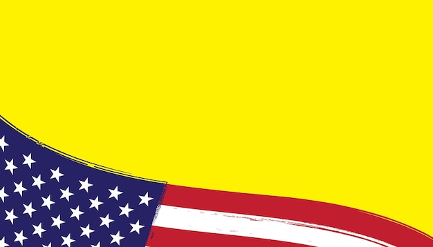 Ilustração da bandeira americana