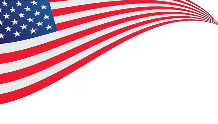 Vetor ilustração da bandeira americana