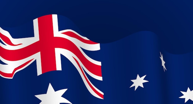 Ilustração da bandeira da Austrália em arquivo vetorial