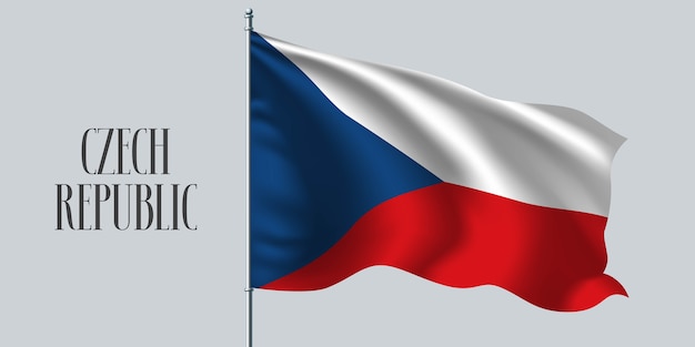 Ilustração da bandeira da República Tcheca