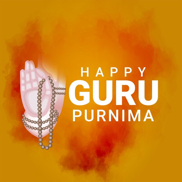 Vetor ilustração da celebração do guru purnima
