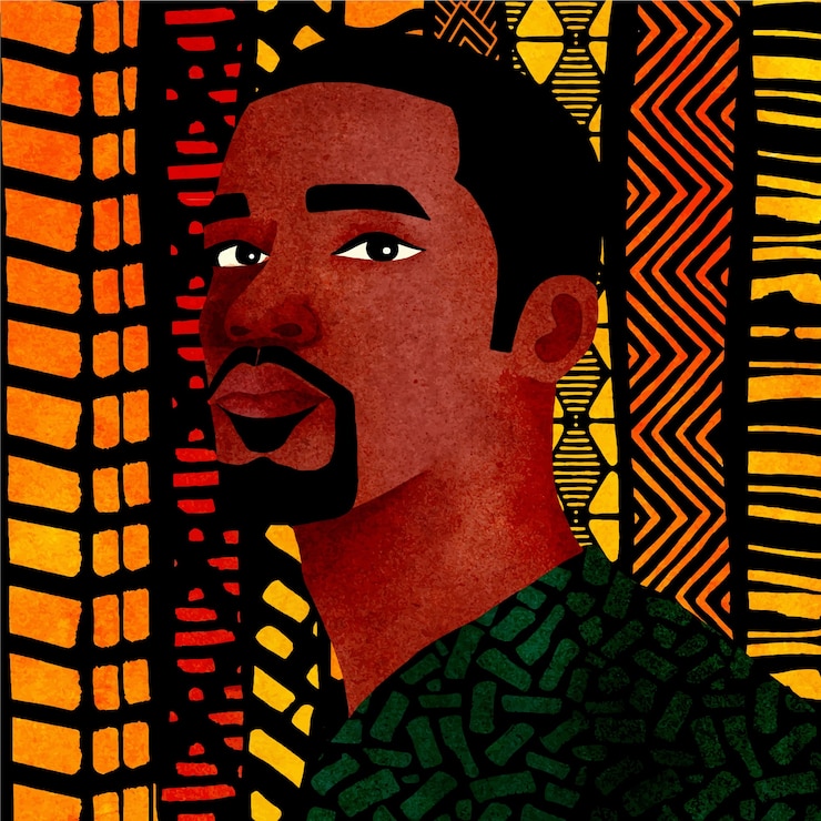 Vetor ilustração da celebração do mês da história negra