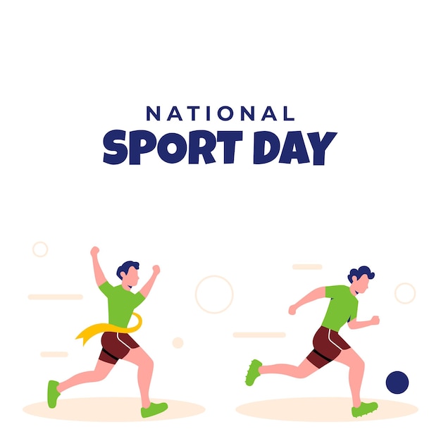 Ilustração da designação do Dia Nacional do Desporto
