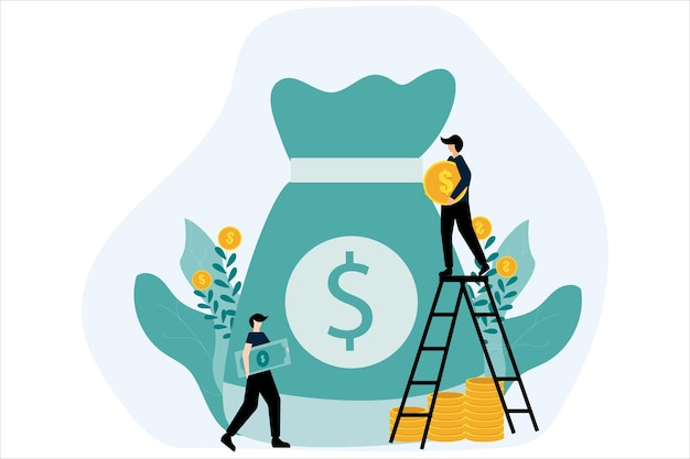 Ilustração da designação do plano de finanças empresariais