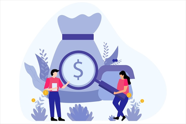 Ilustração da designação do plano de finanças empresariais