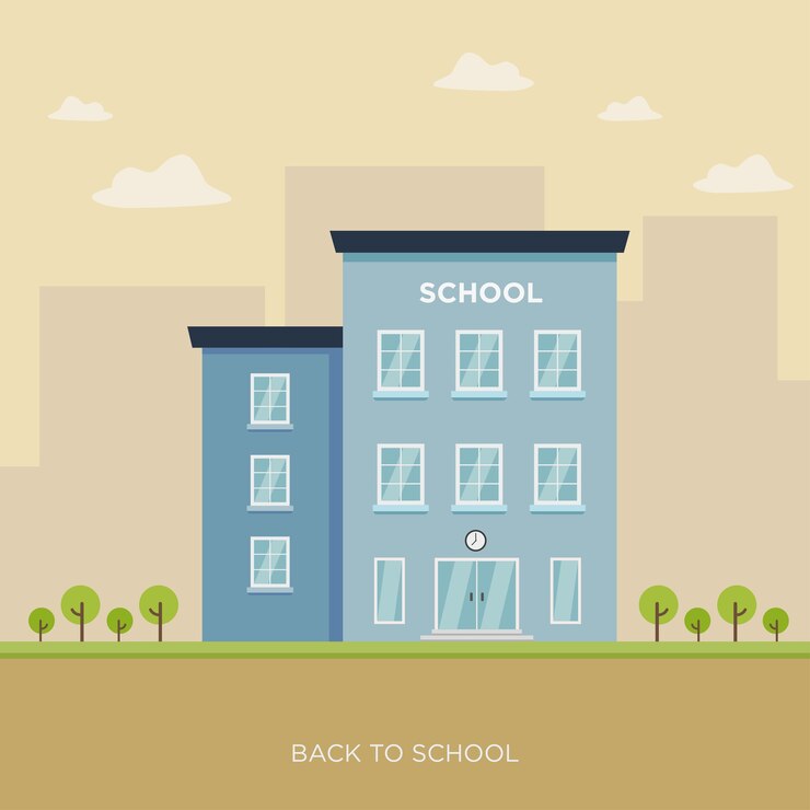Ilustração da escola
