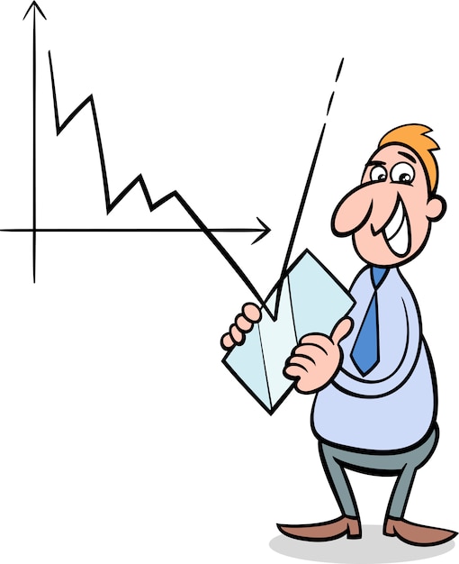 Ilustração da ilustração da crise econômica