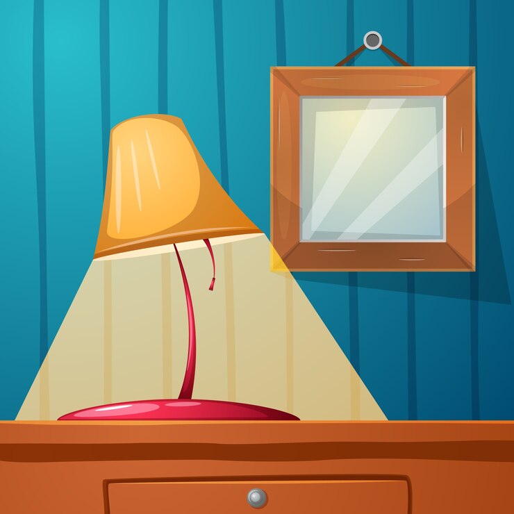 Vetor ilustração da ilustração da lâmpada de mesa