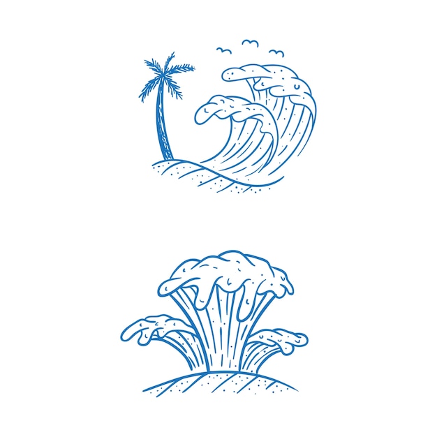 Ilustração da ilustração da mão da praia da praia