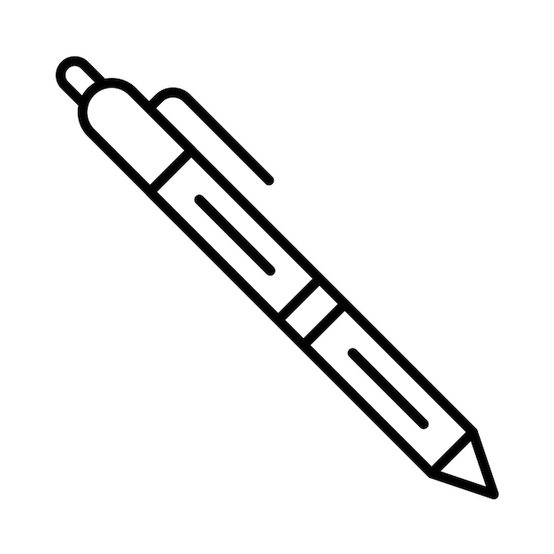 Ilustração da linha da caneta