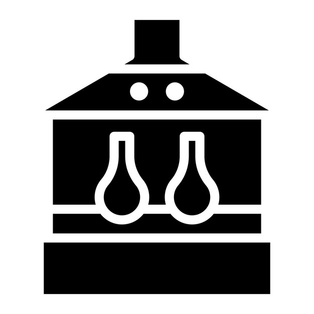 Ilustração da linha de capota de fumaça