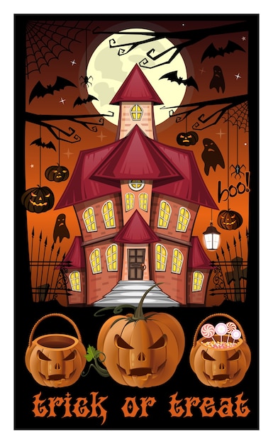 Ilustração da noite de halloween