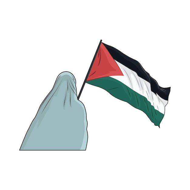 Vetor ilustração da palestina livre