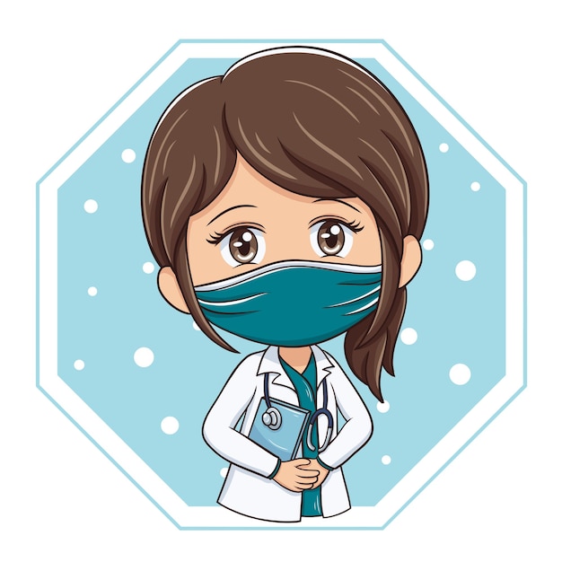 Conjunto De Desenhos Animados De Enfermeira Ou Médico Cirurgião Mulher Em  Poses Diferentes. Royalty Free SVG, Cliparts, Vetores, e Ilustrações Stock.  Image 69378852