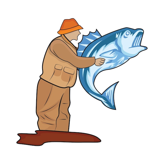 Vetor ilustração da pesca