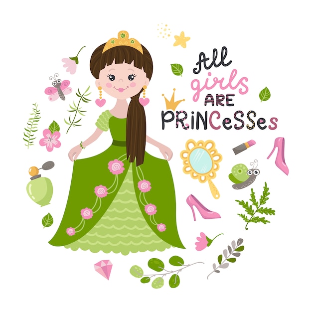 Vetor ilustração da princesa