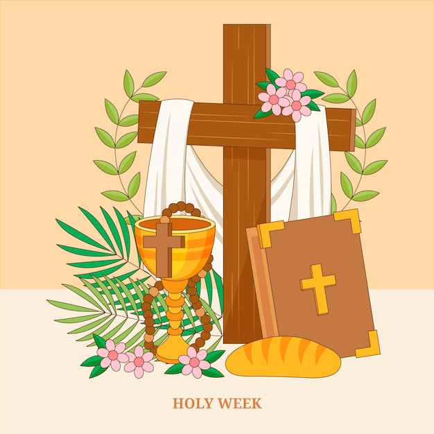 Ilustração da semana santa