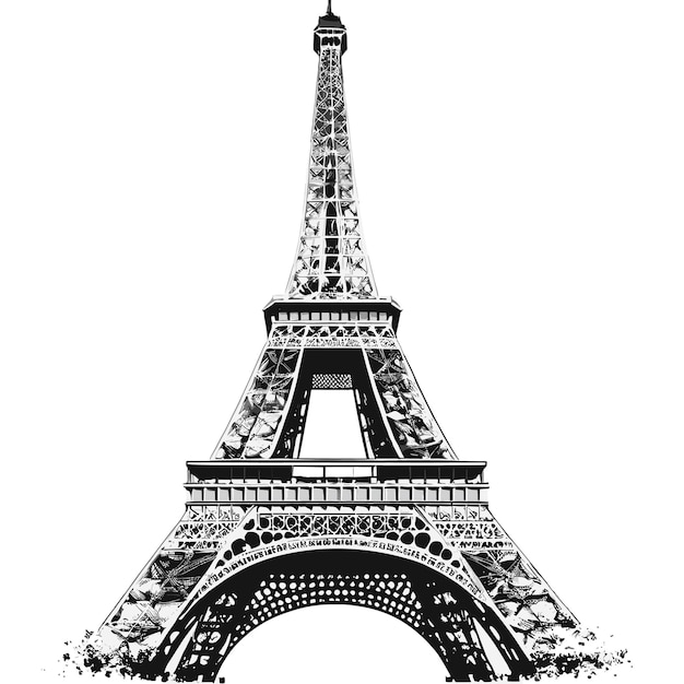 Ilustração da torre eiffel