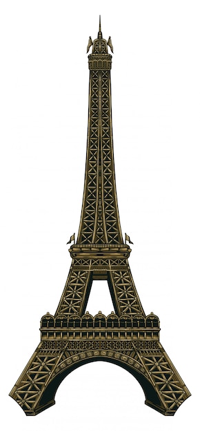 Vetor ilustração da torre eiffel