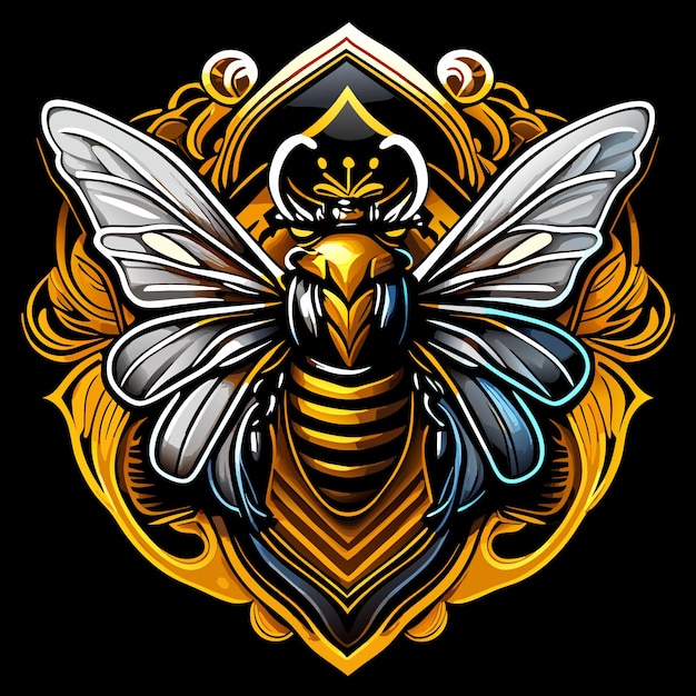 ilustração de abelha rainha