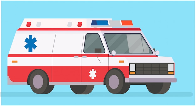 Ilustração de ambulância