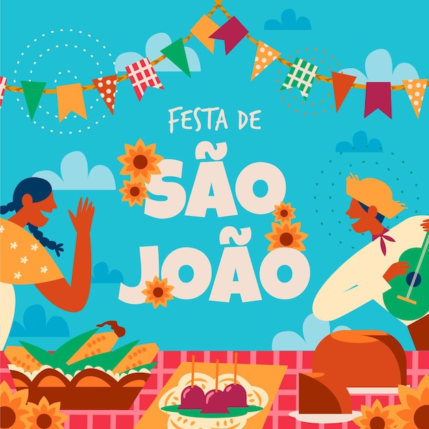 Ilustração de apartamento orgânico são joao