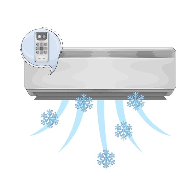 Vetor ilustração de ar condicionado