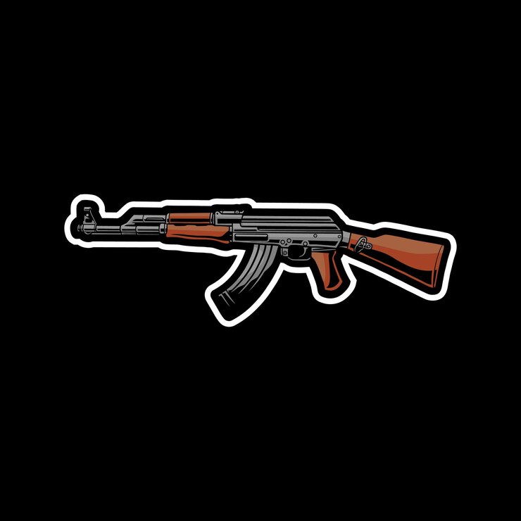 Ilustração de arma AK-47