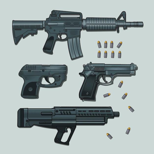 Ilustração de arma